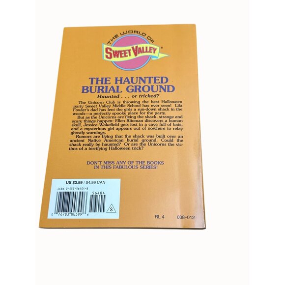 Francine Pascals Sweet Valley Twins & Friends Book "The Haunted Burial Ground" S - Picture 3 of 3